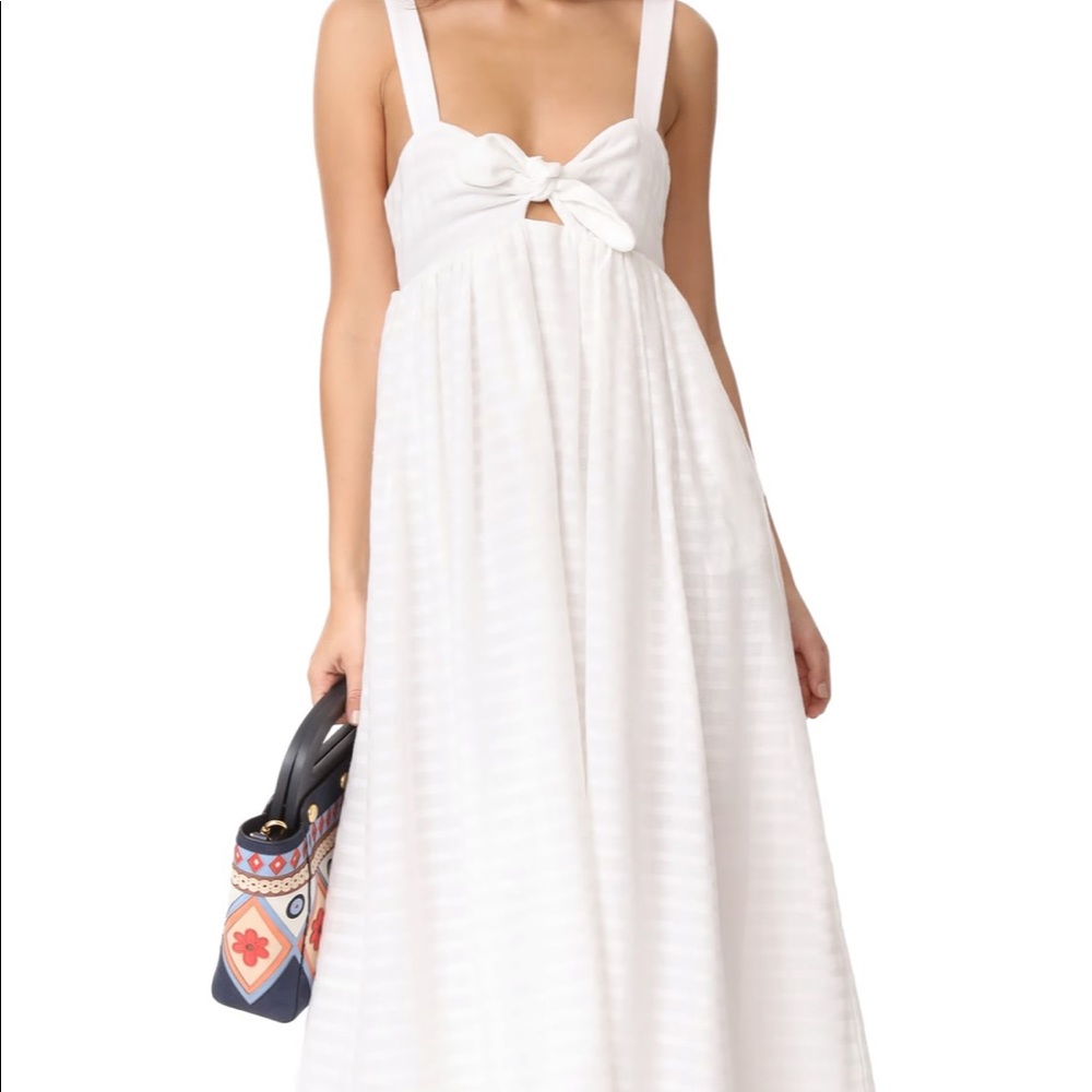 Mara Hoffman Tie Front Maxi Dress